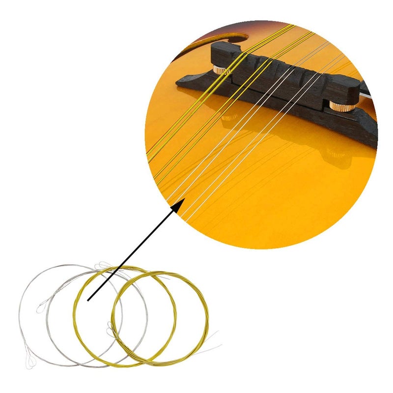 JYsun Mandolin Strings 3 Full Sets Stainless Steel Core Bronze Wound and 3 in 1 Restringing Tool, Capo, 10 Picks - Image 4
